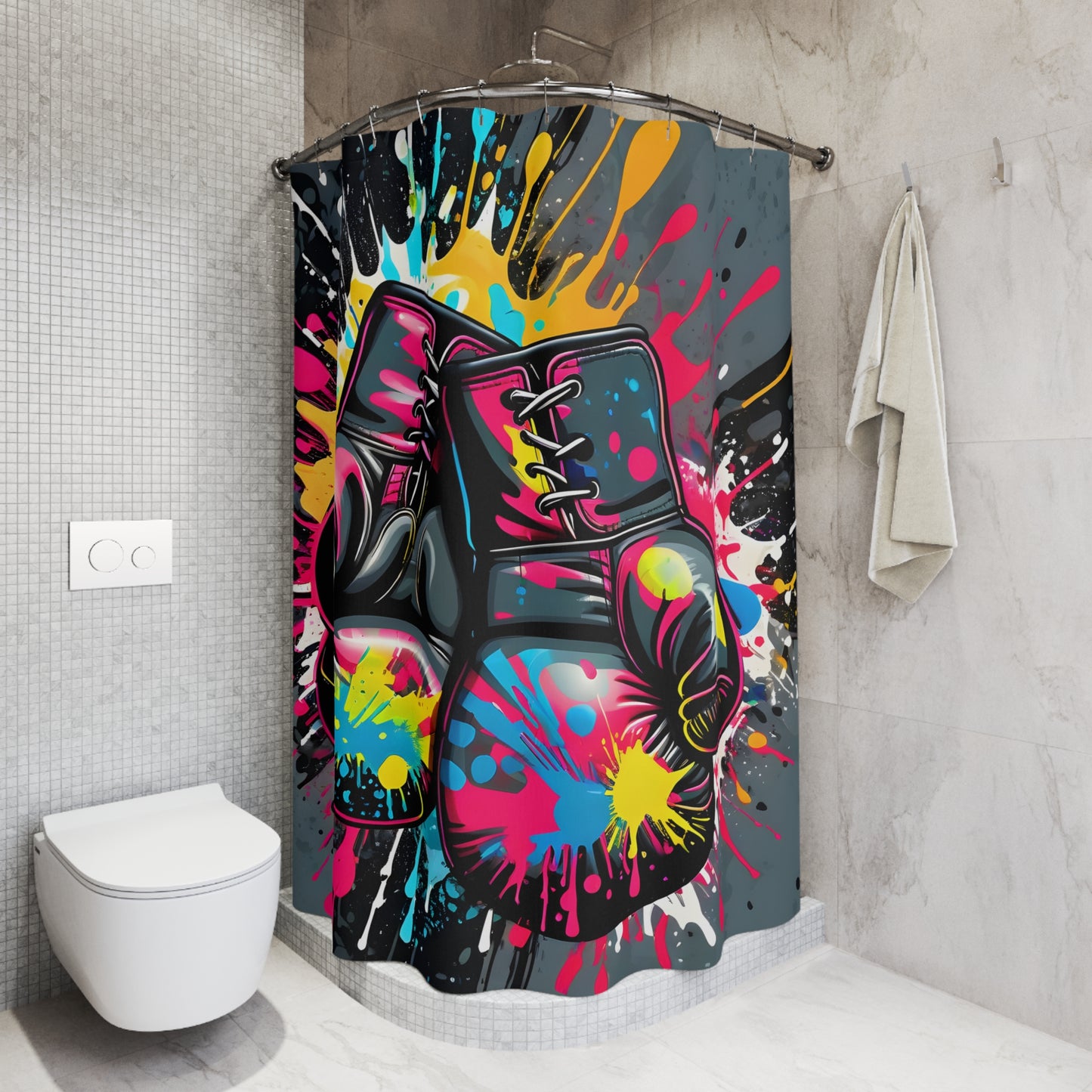 Boxing Glove Shower Curtain