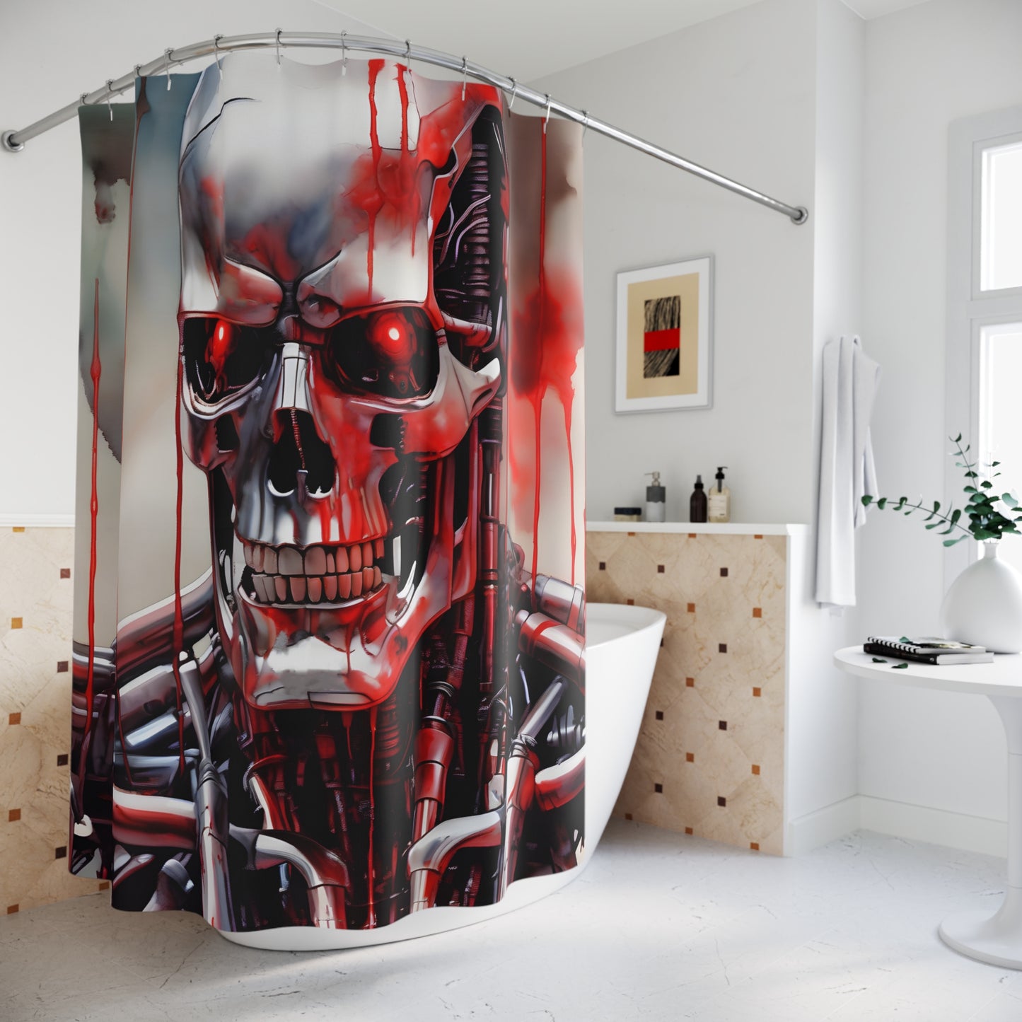 Cyborg Shower Curtain