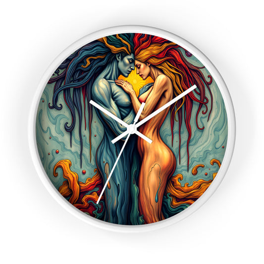 The Embrace Wall Clock