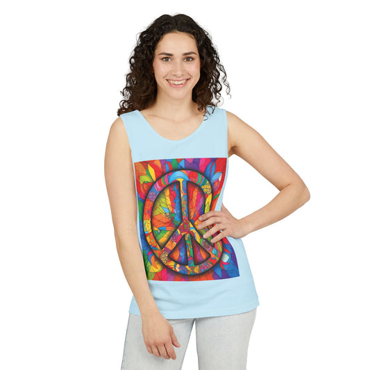 Colorful Peace Sign Tank Top