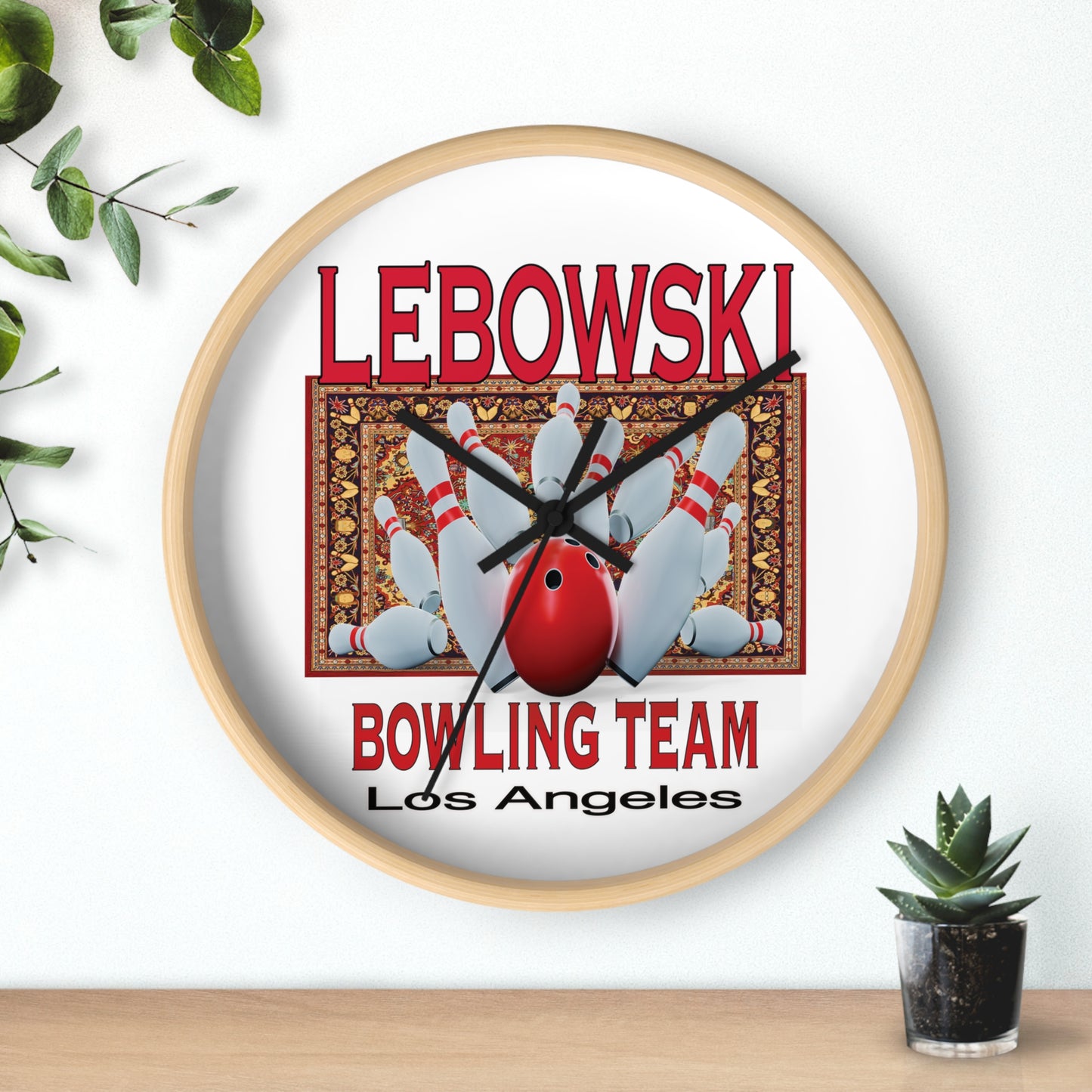 Lebowski Bowling Wall Clock