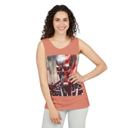 Cyborg Robot Skull Tank Top