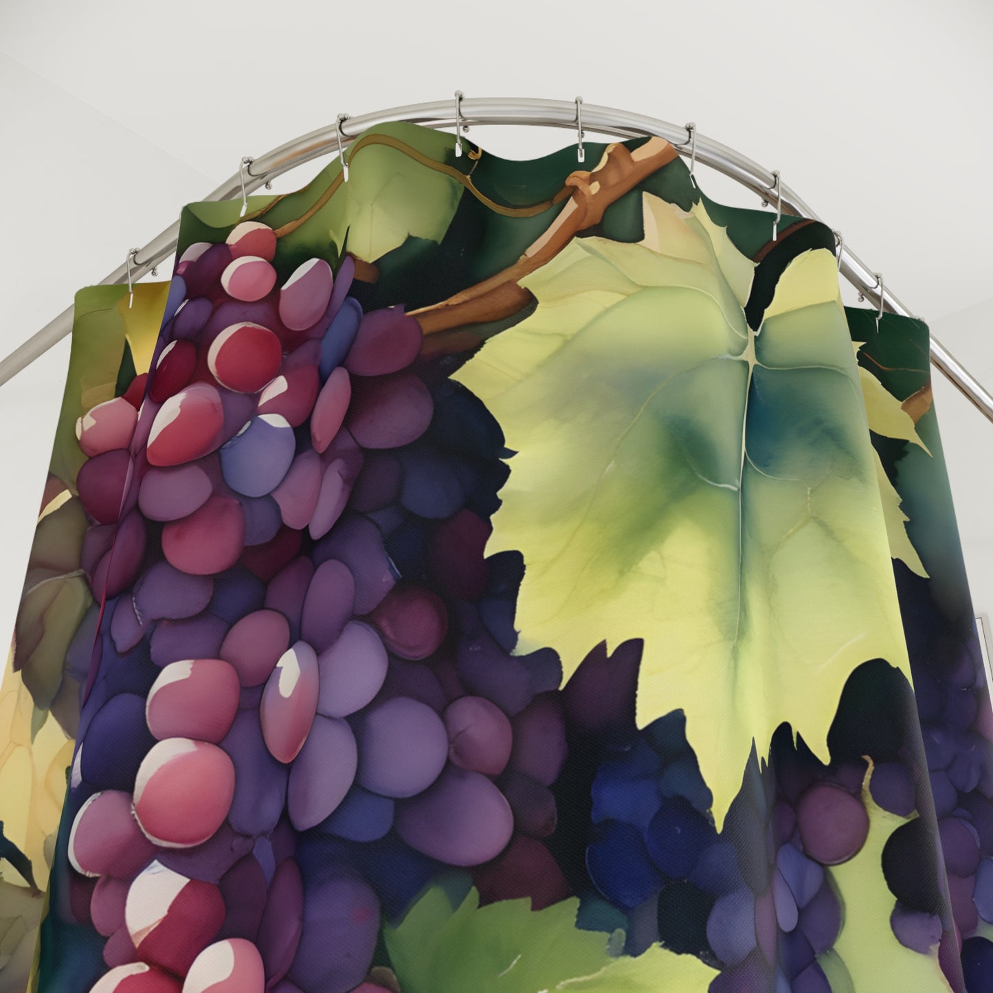 Hanging Grape Shower Curtain