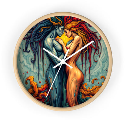 The Embrace Wall Clock