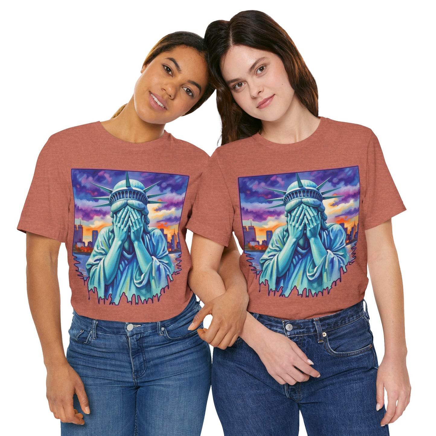 Lady Liberty Crying Tee