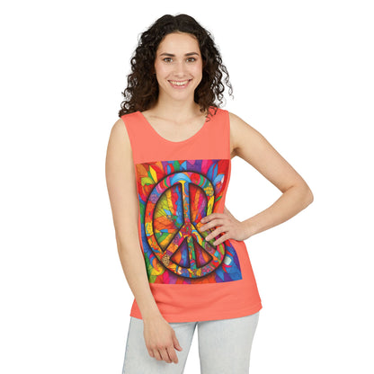 Colorful Peace Sign Tank Top