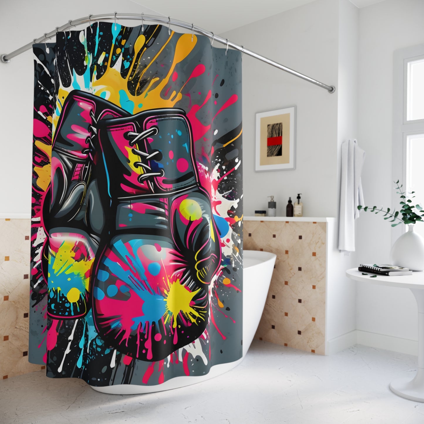 Boxing Glove Shower Curtain