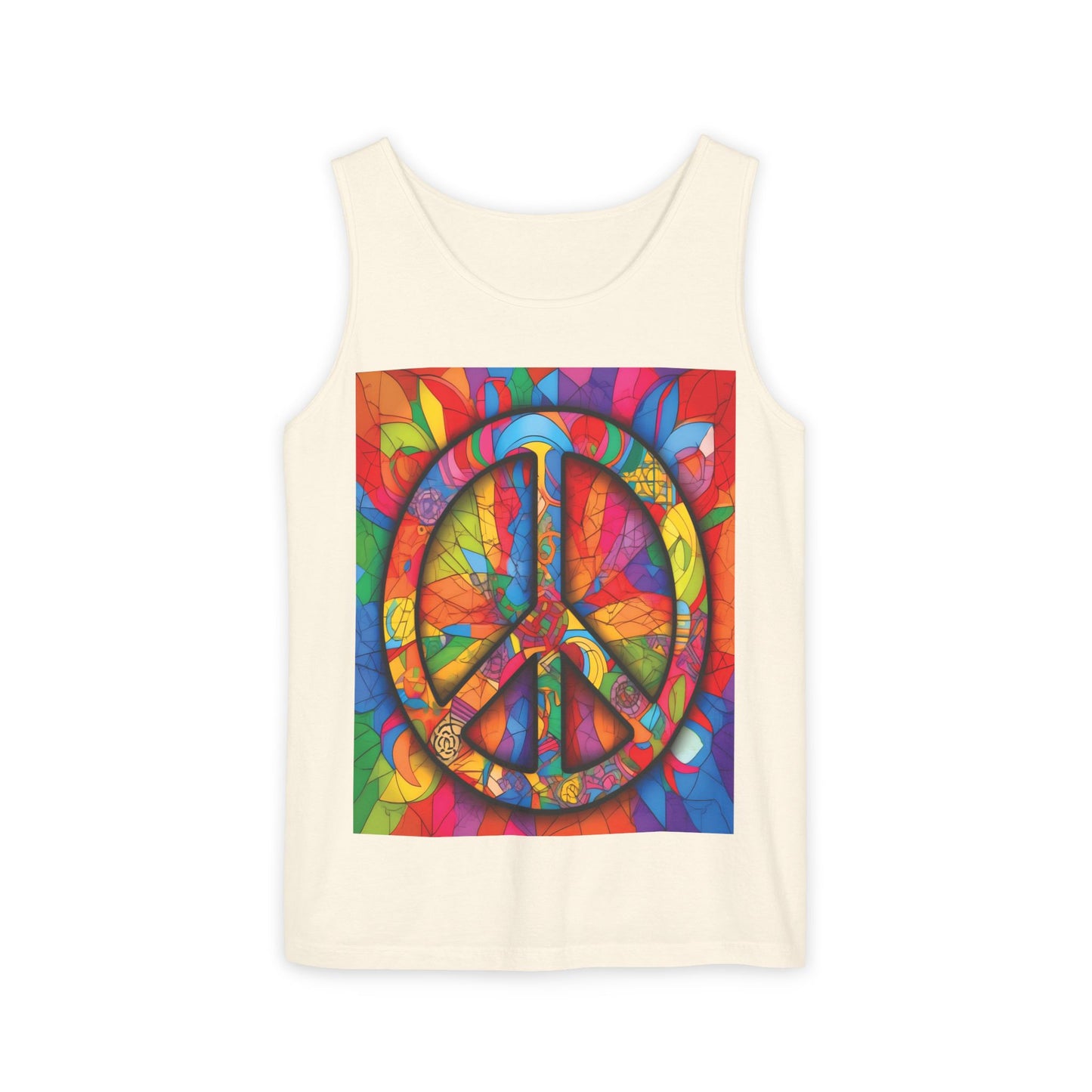 Colorful Peace Sign Tank Top