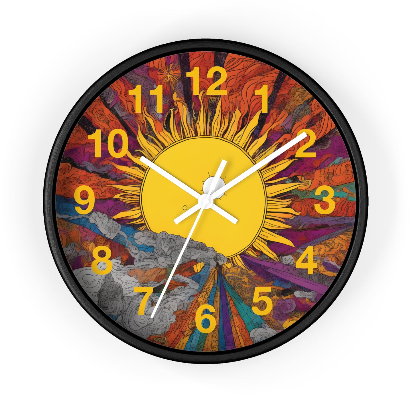 Rising Sun Wall Clock