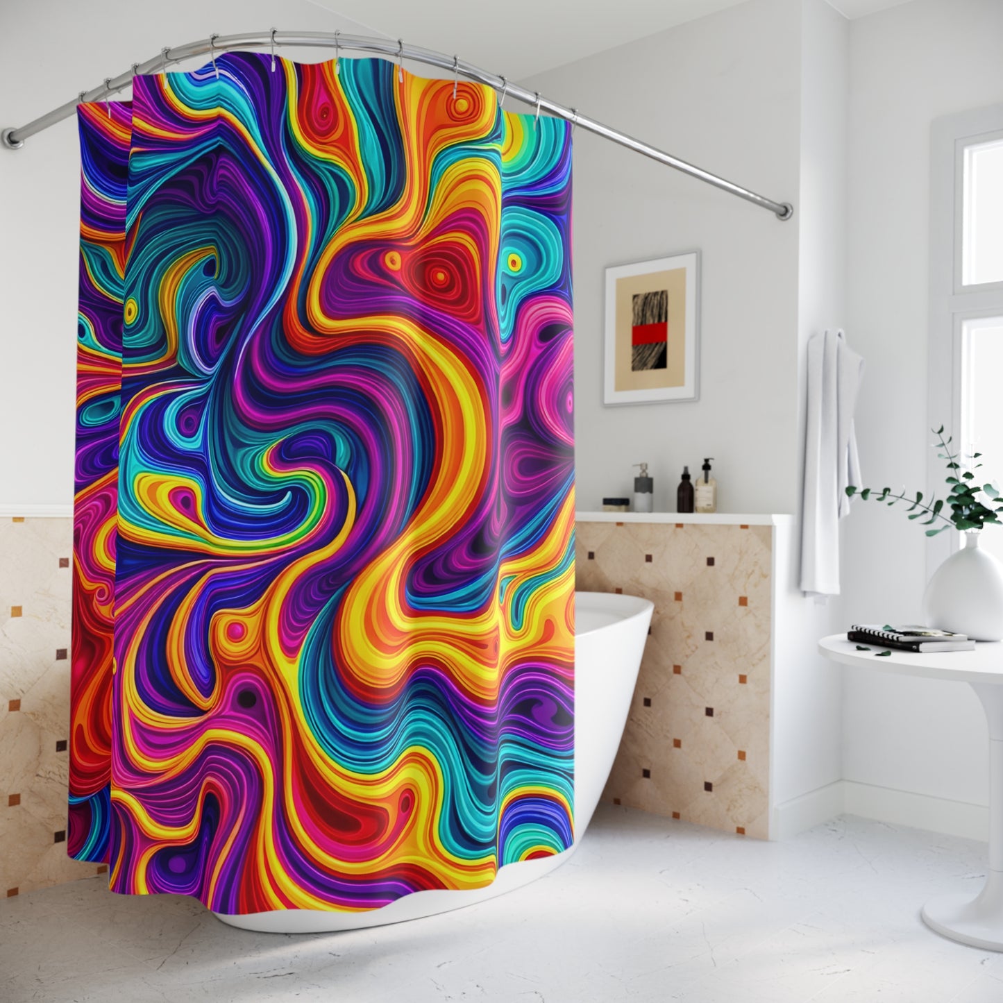 Psychedelic Shower Curtain