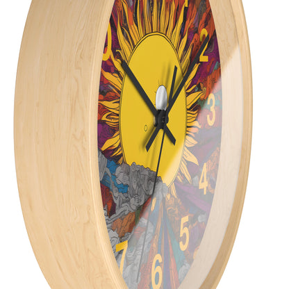 Rising Sun Wall Clock