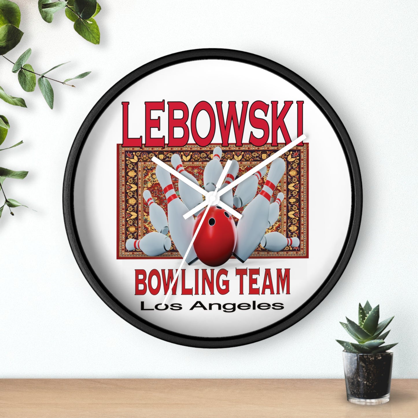 Lebowski Bowling Wall Clock