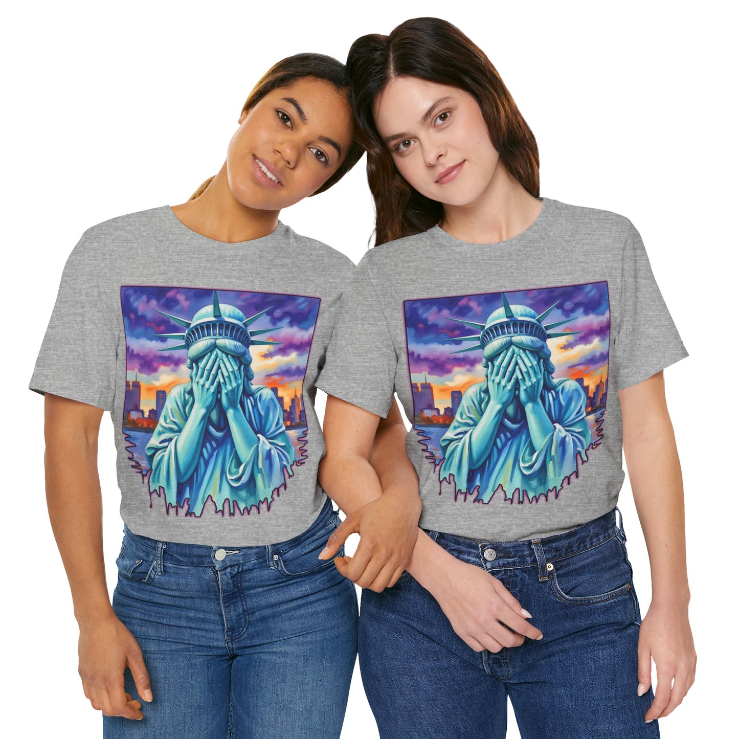 Lady Liberty Crying Tee