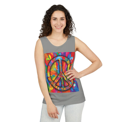 Colorful Peace Sign Tank Top