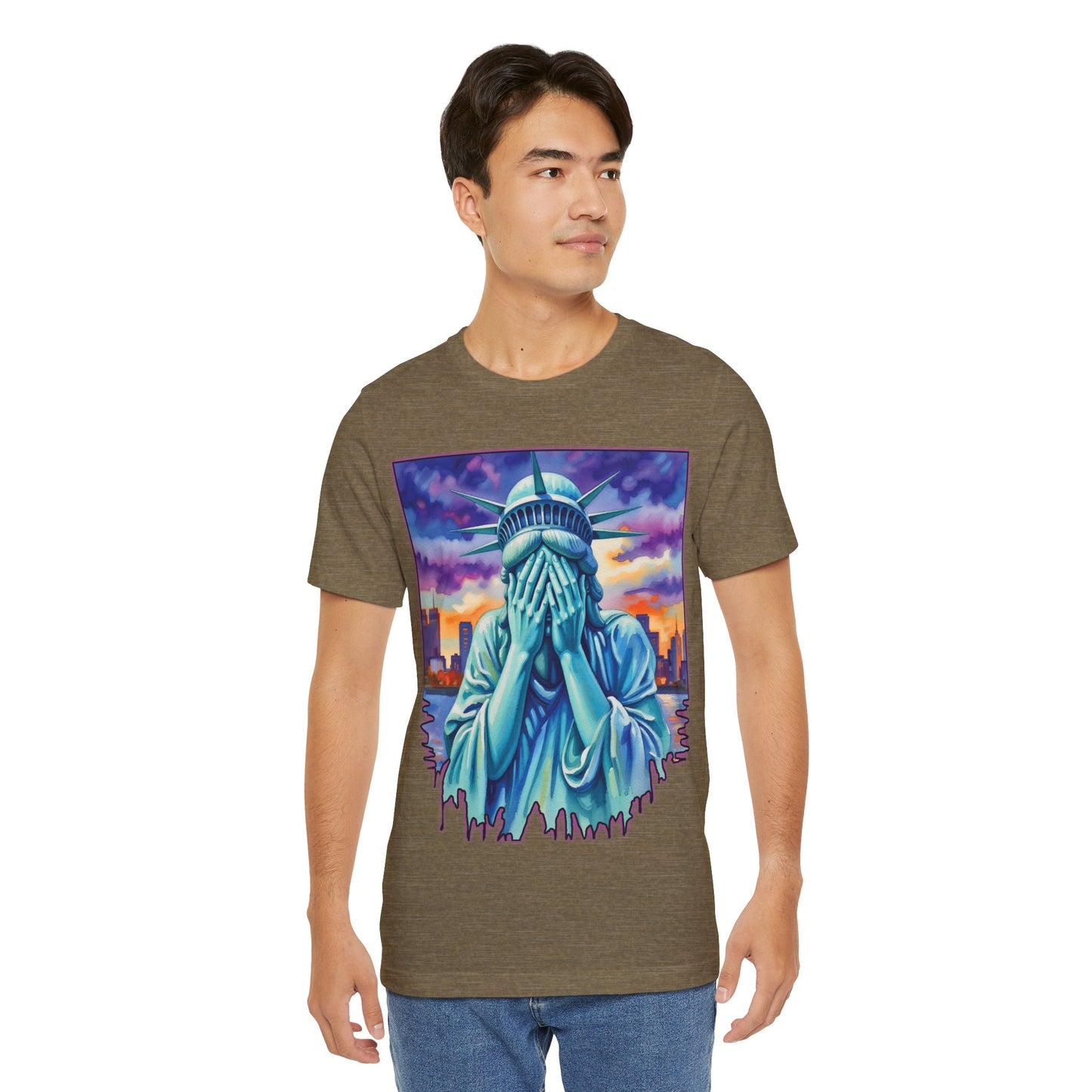 Lady Liberty Crying Tee