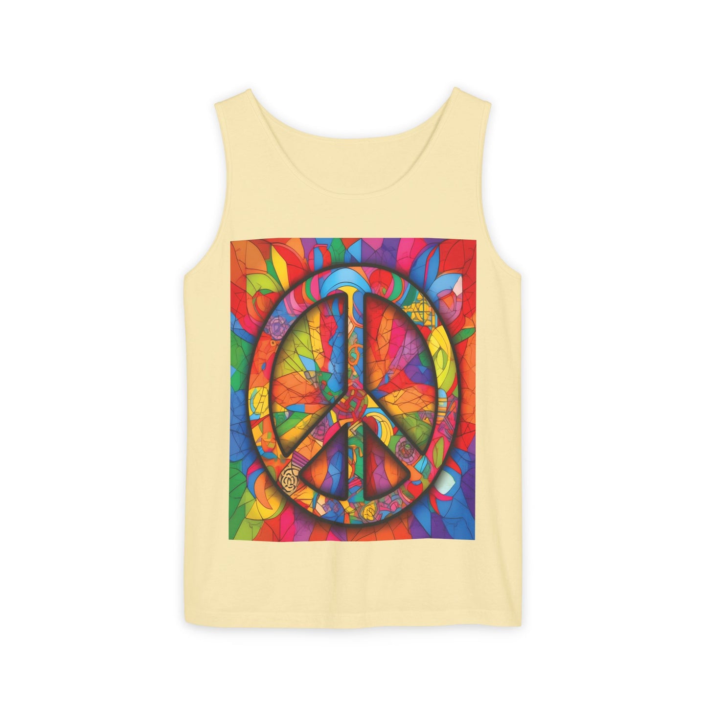 Colorful Peace Sign Tank Top
