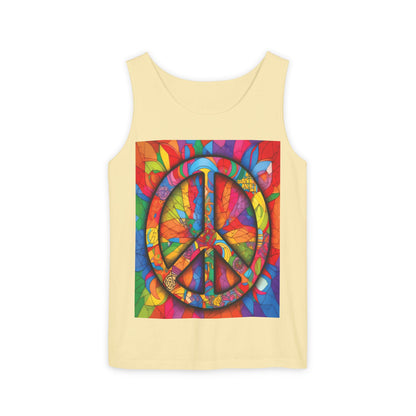 Colorful Peace Sign Tank Top