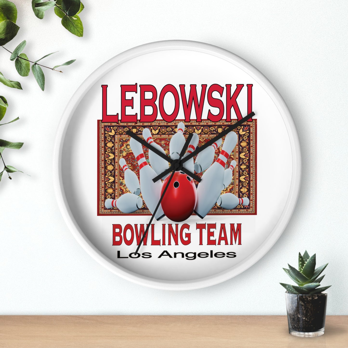 Lebowski Bowling Wall Clock