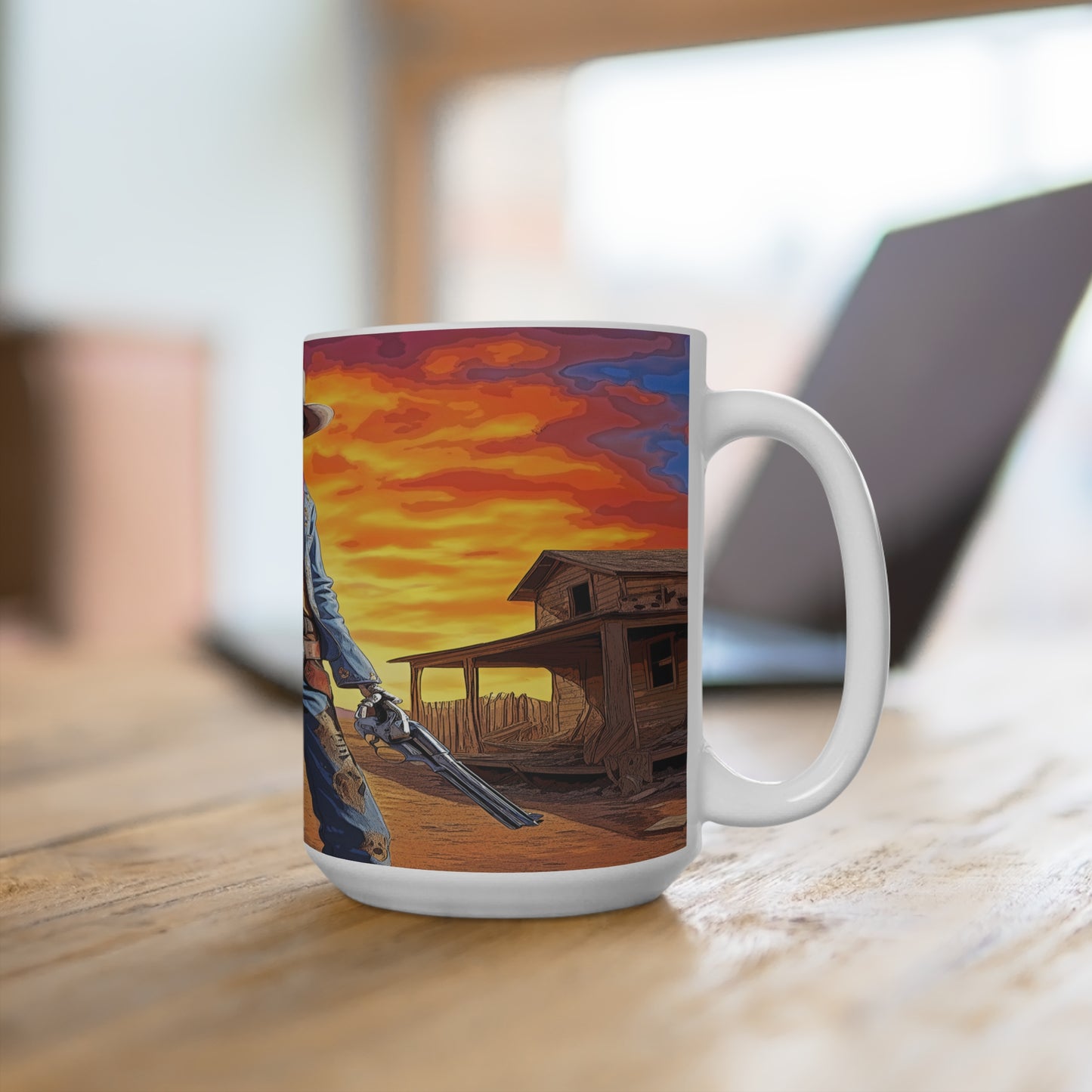 Skeleton Cowboy Mug 15oz