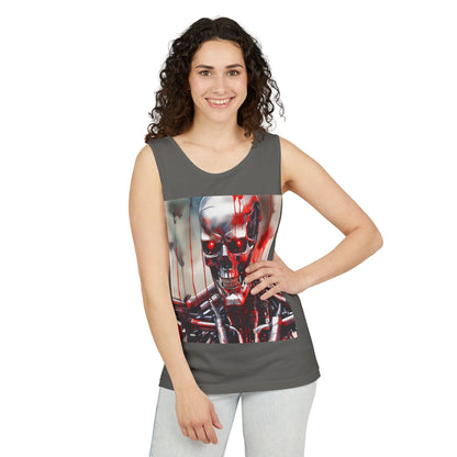 Cyborg Robot Skull Tank Top