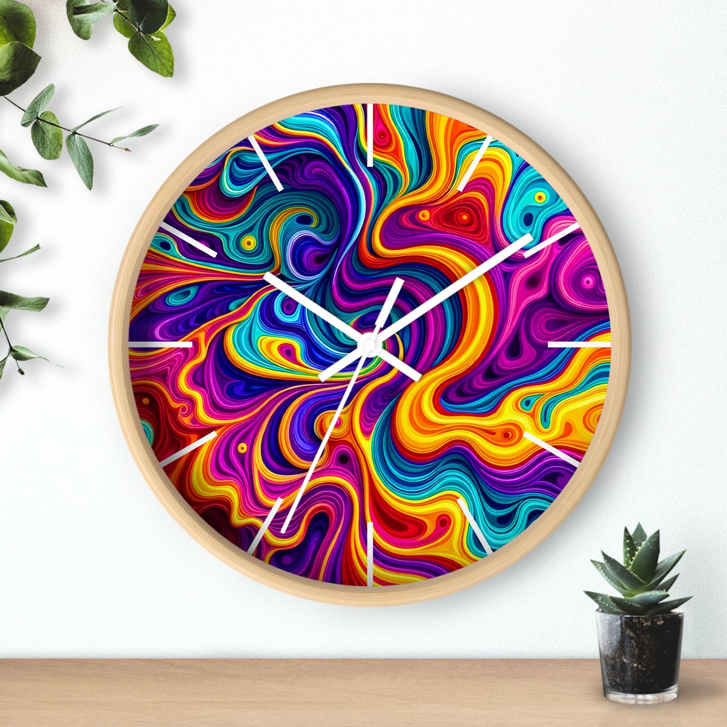 Psychedelic Wall Clock