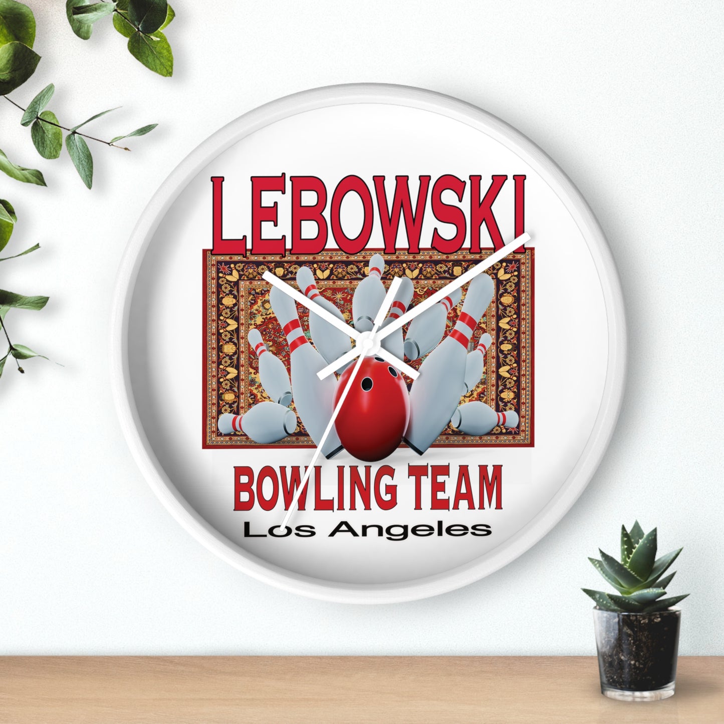 Lebowski Bowling Wall Clock