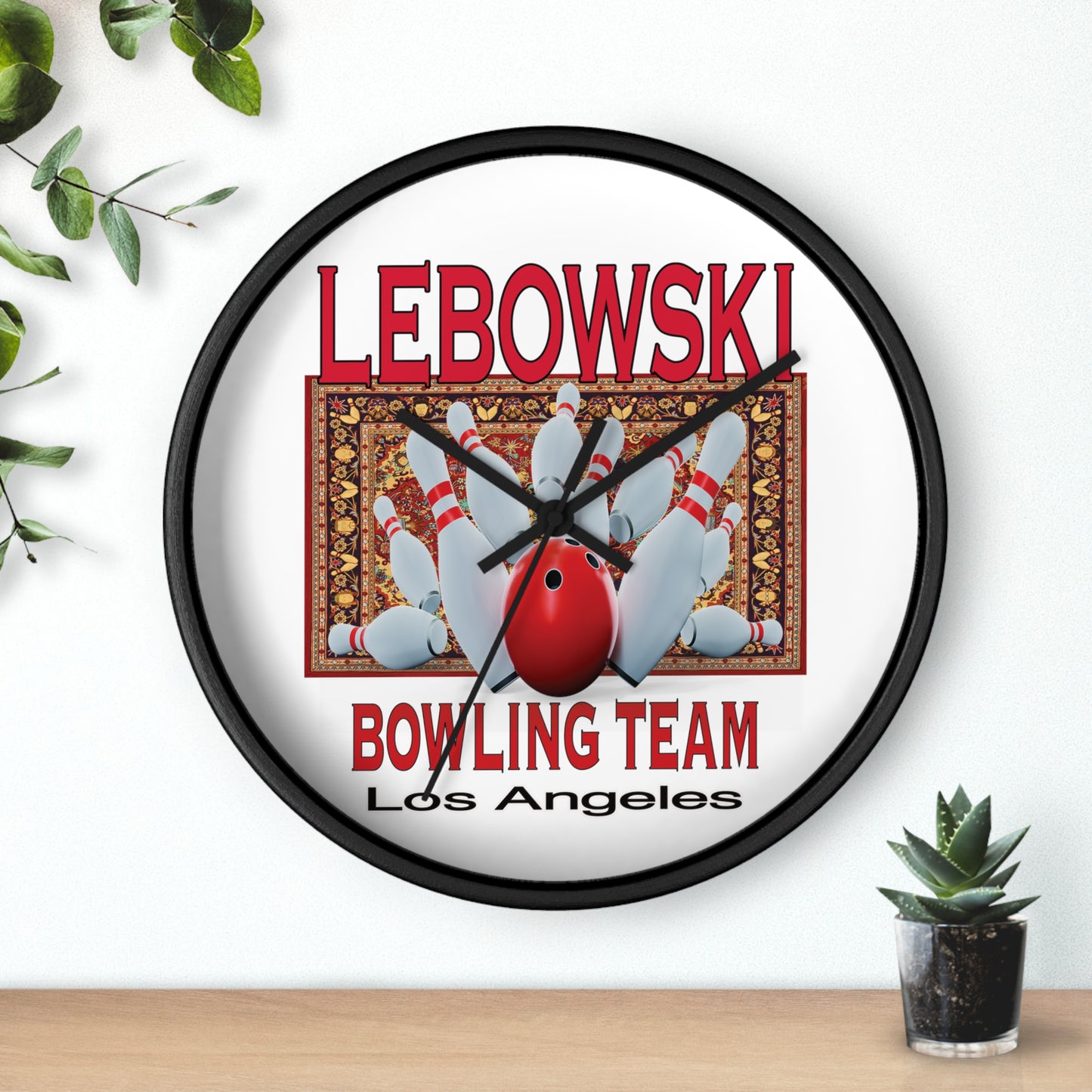 Lebowski Bowling Wall Clock