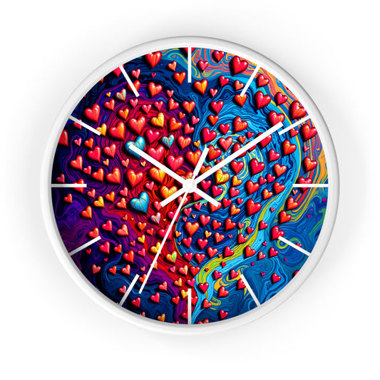 Heart Swirl Wall Clock