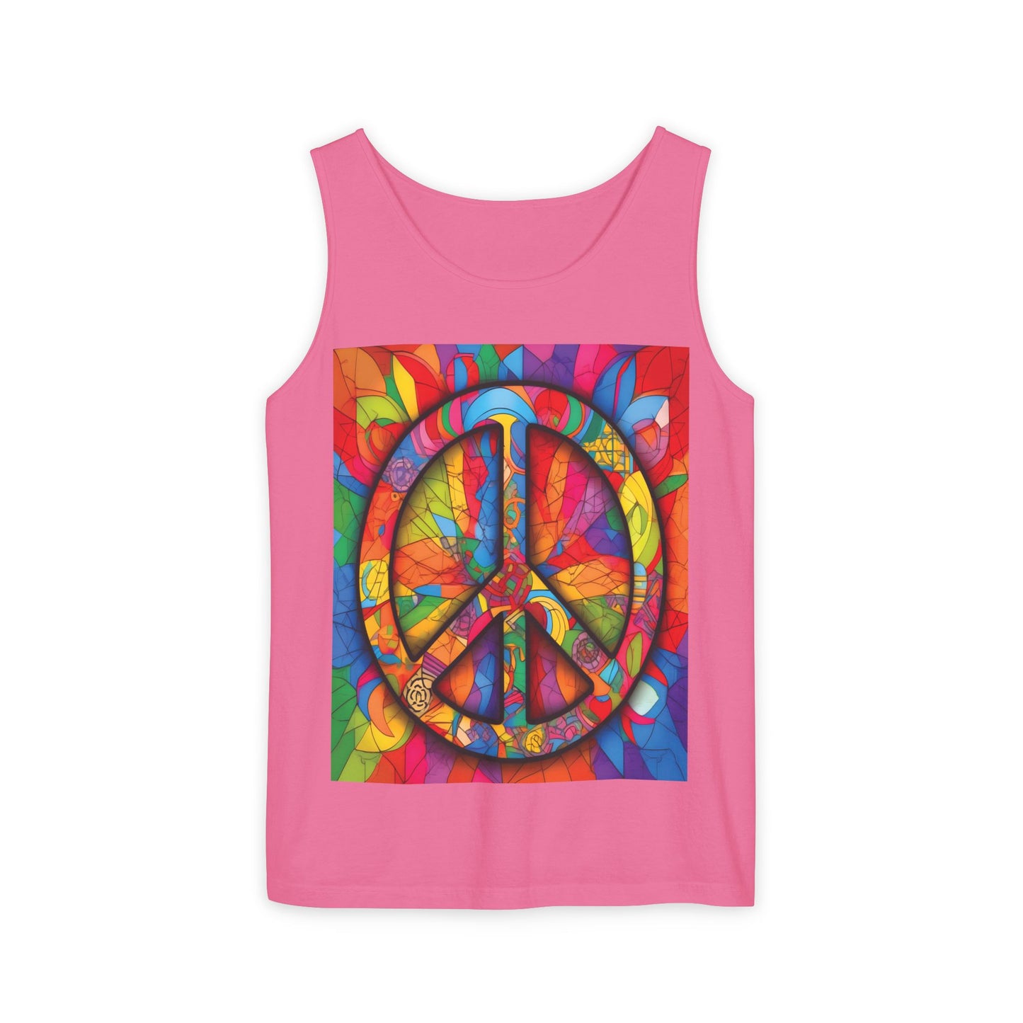Colorful Peace Sign Tank Top