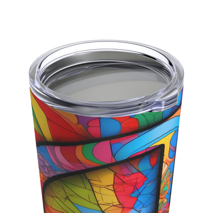 Peace Symbol Rainbow Tumbler