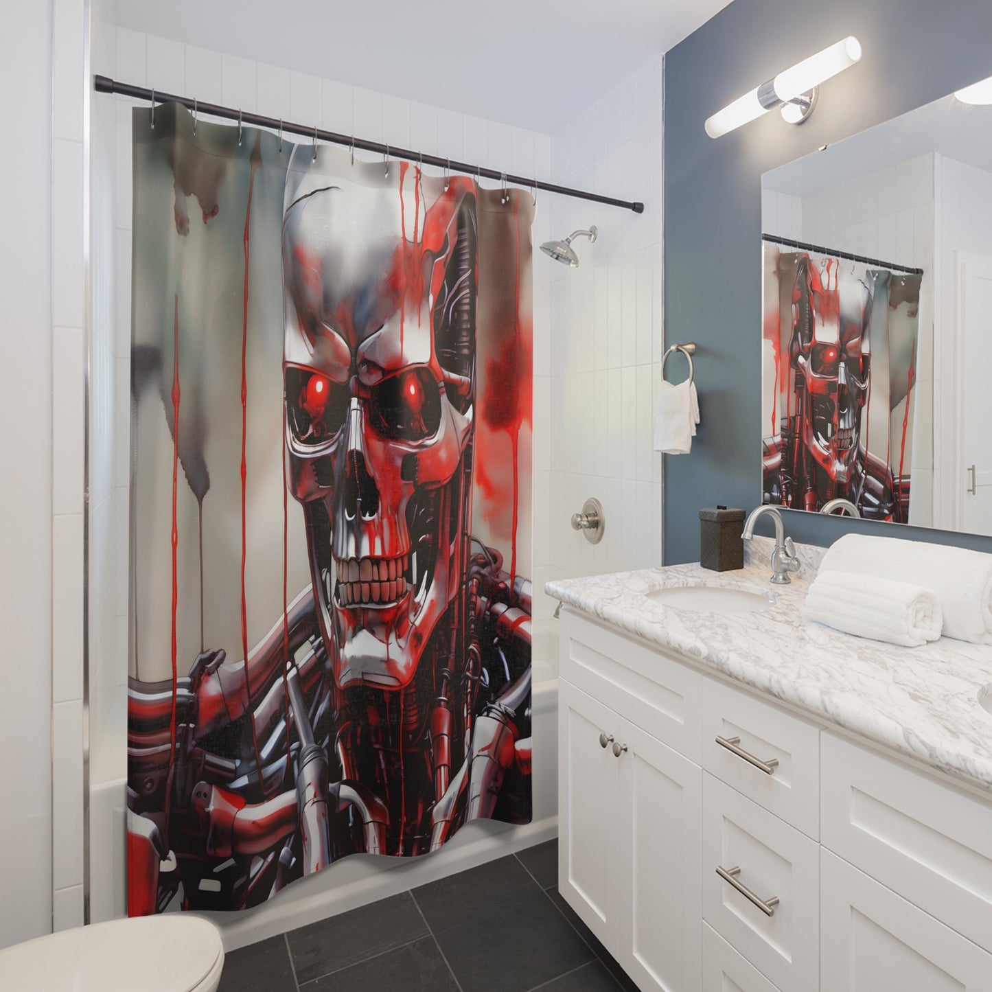 Cyborg Shower Curtain