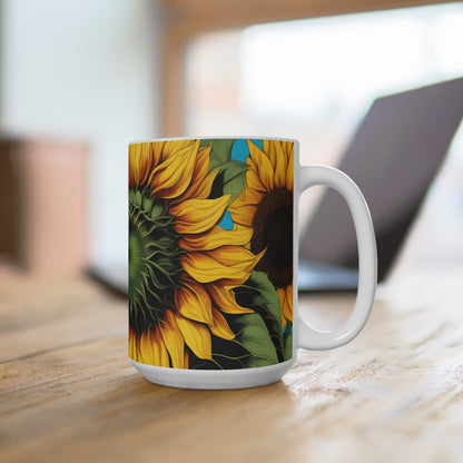 Sunflower Mug 15oz