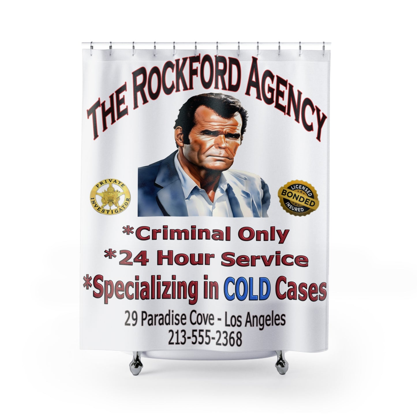 Rockford Files Shower Curtain