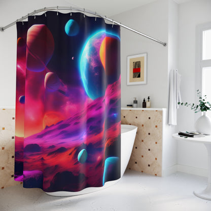 Cosmic Oasis Shower Curtain