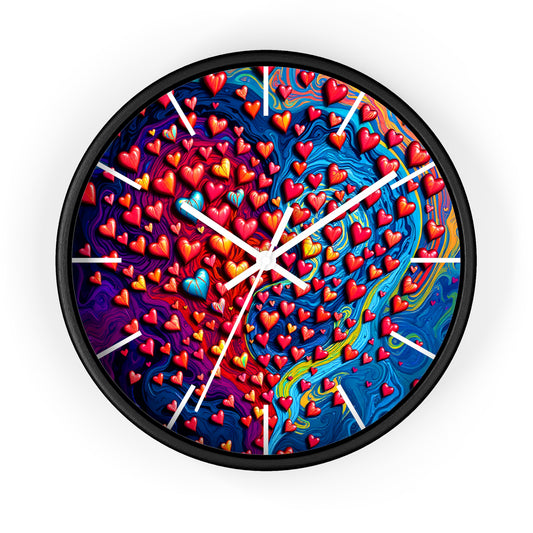 Heart Swirl Wall Clock