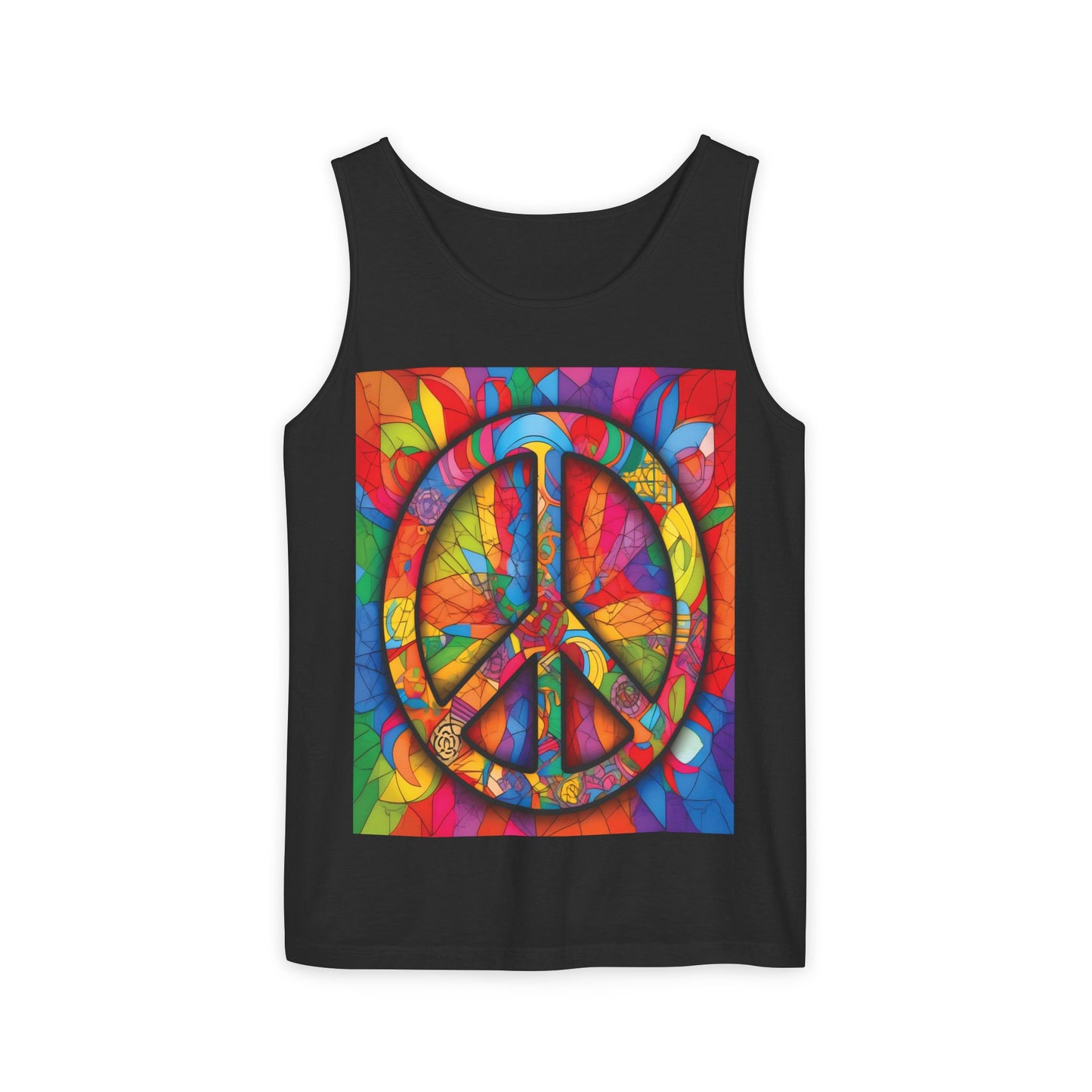 Colorful Peace Sign Tank Top
