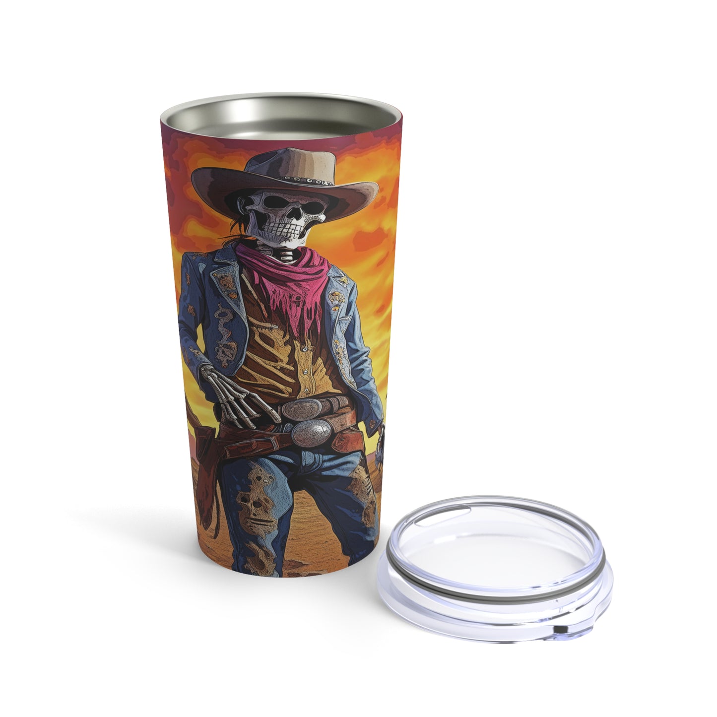 Skeleton Cowboy Tumbler