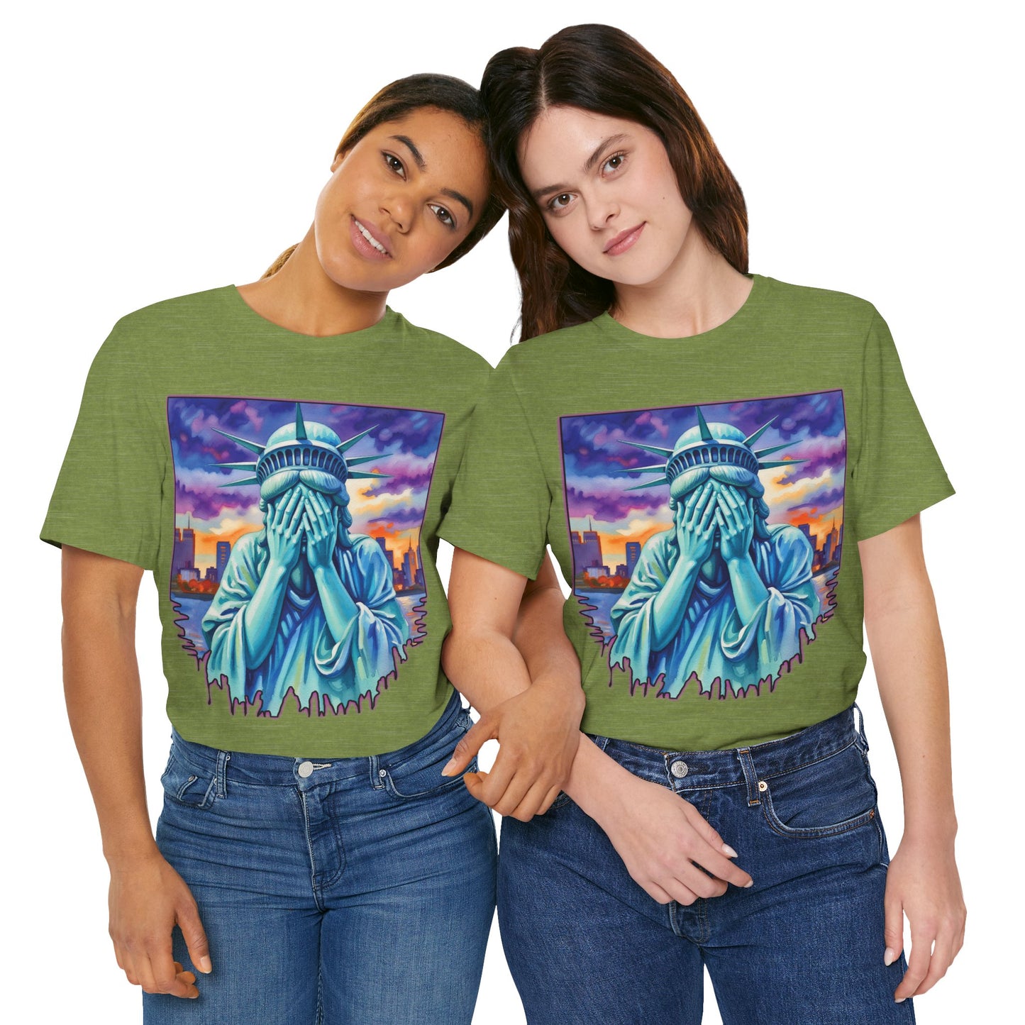 Lady Liberty Crying Tee