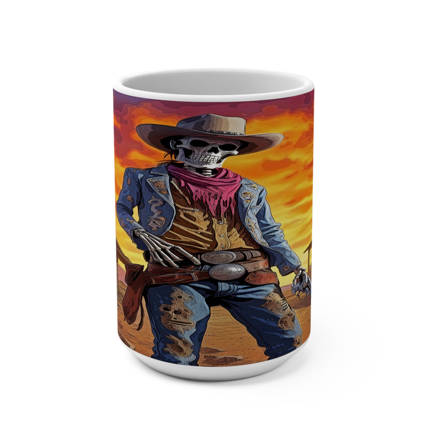 Skeleton Cowboy Mug 15oz