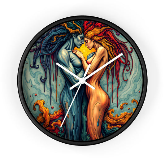 The Embrace Wall Clock