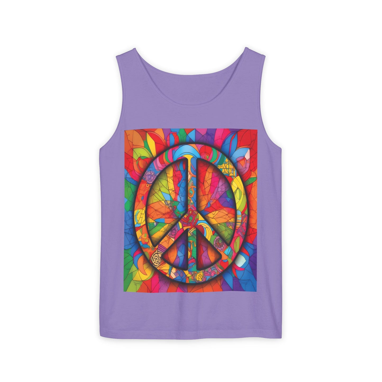 Colorful Peace Sign Tank Top