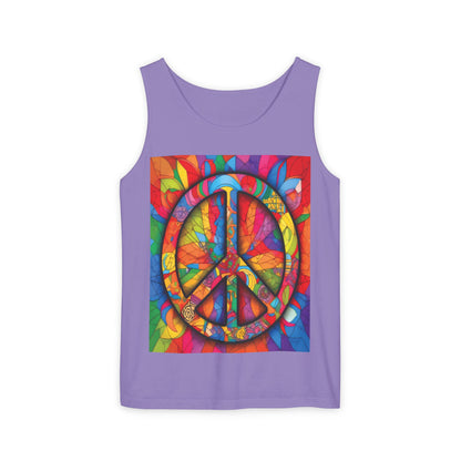 Colorful Peace Sign Tank Top