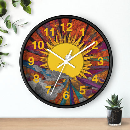 Rising Sun Wall Clock