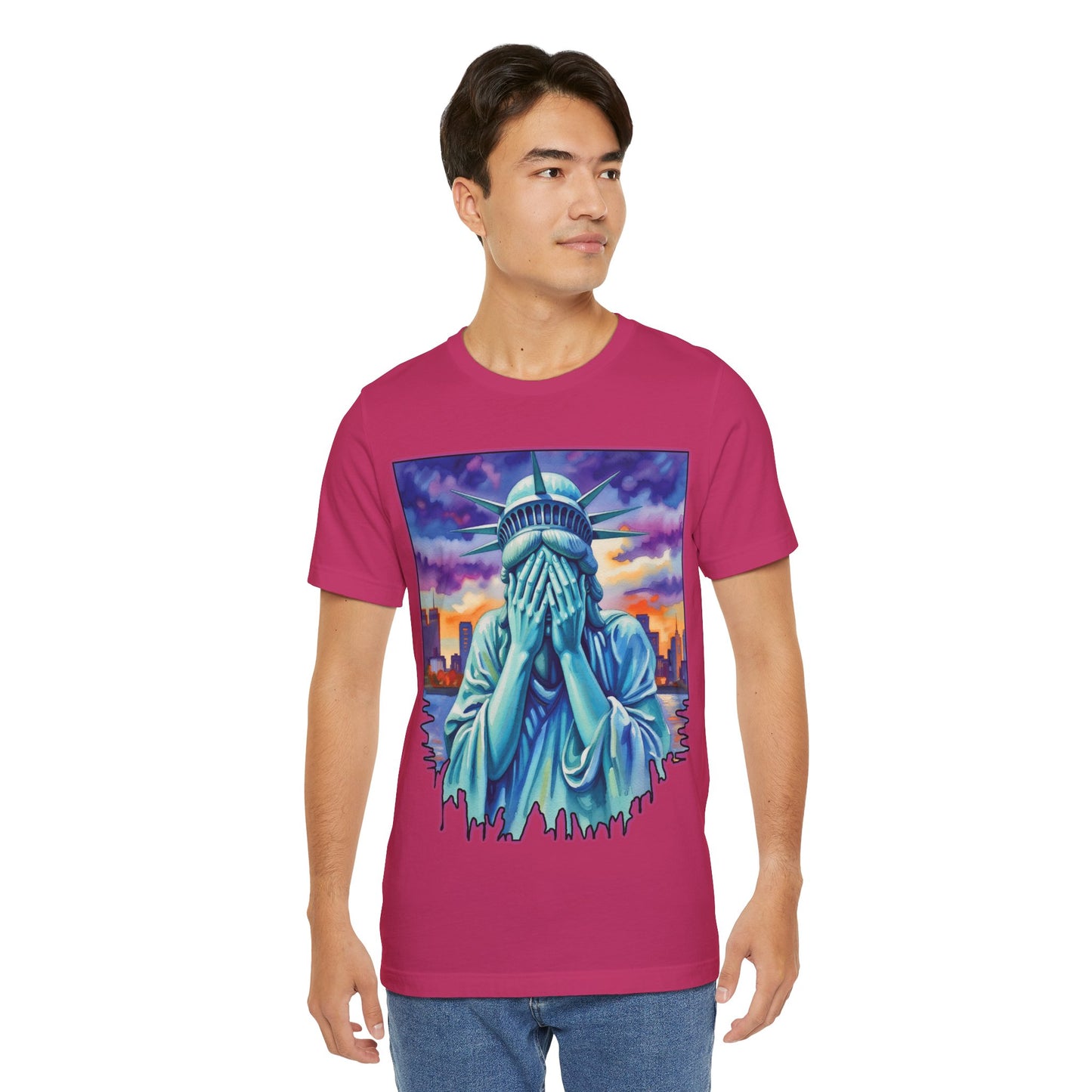 Lady Liberty Crying Tee