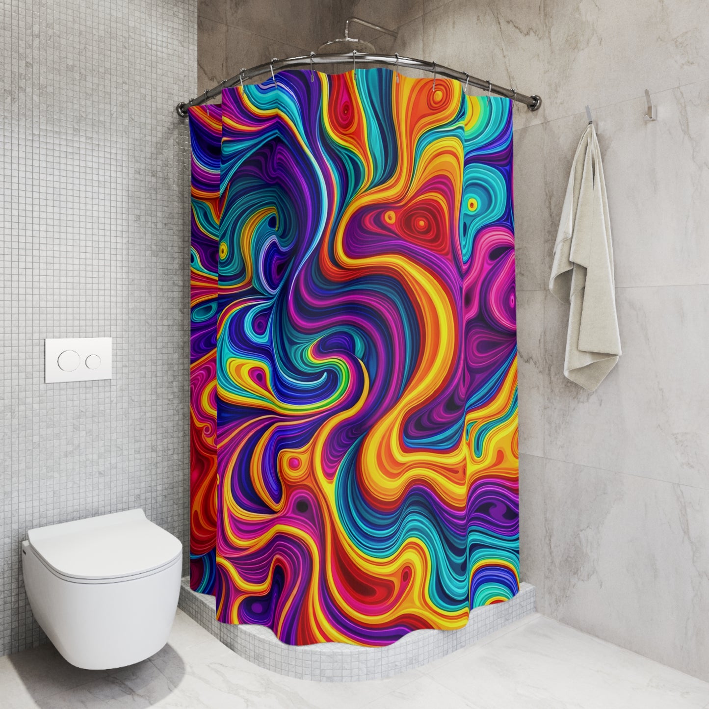 Psychedelic Shower Curtain