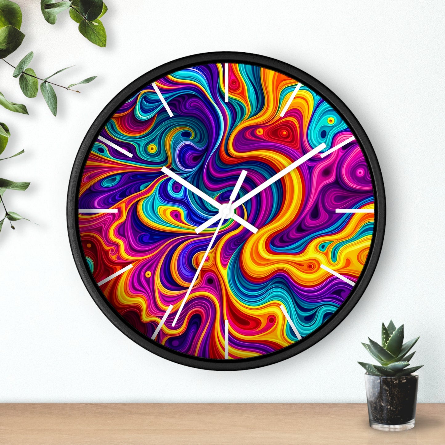 Psychedelic Wall Clock