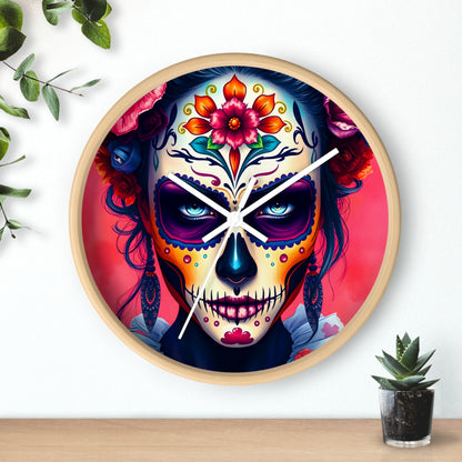 Day of the Dead Wall Clock