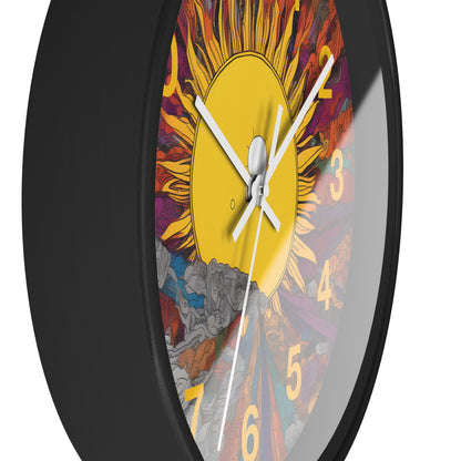 Rising Sun Wall Clock