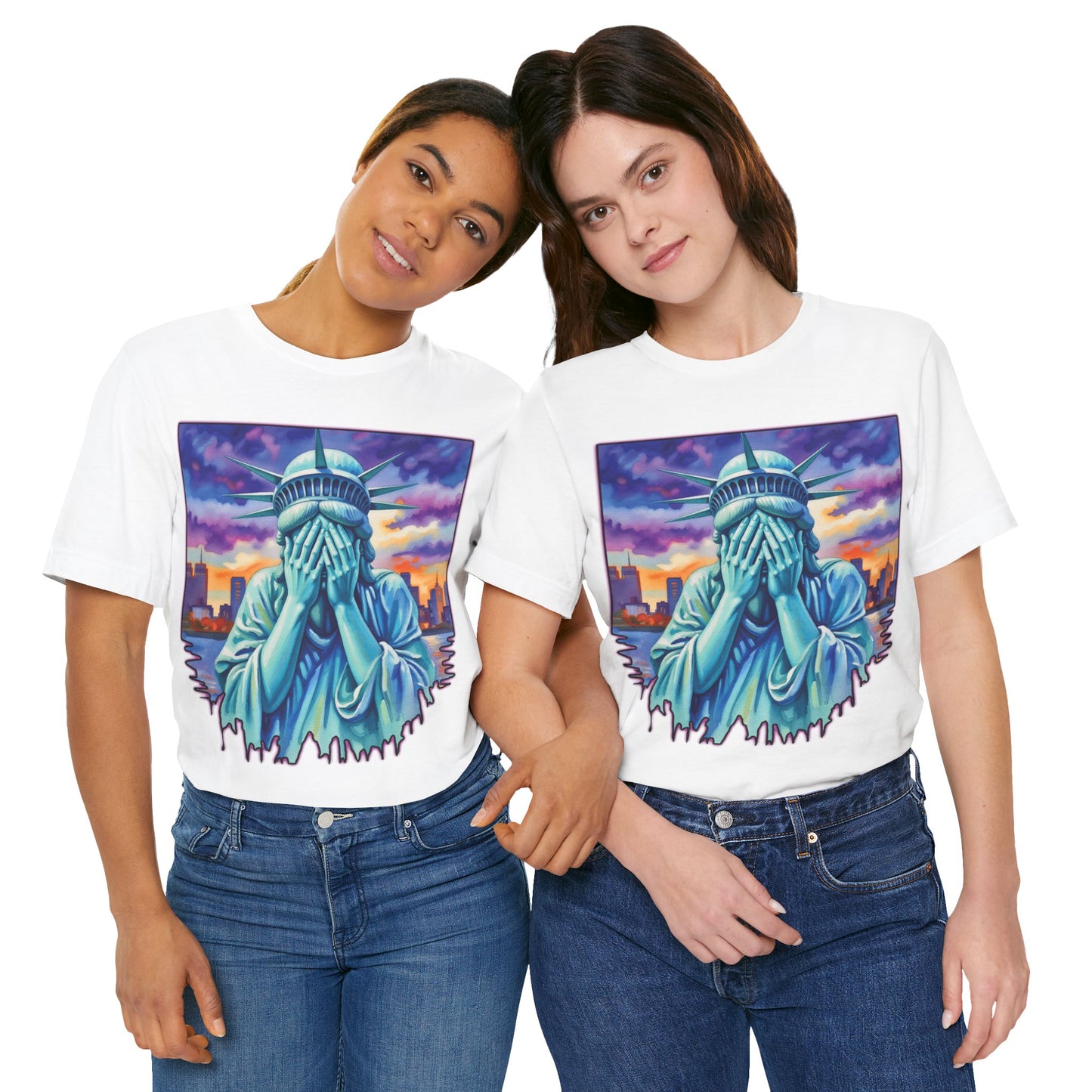 Lady Liberty Crying Tee