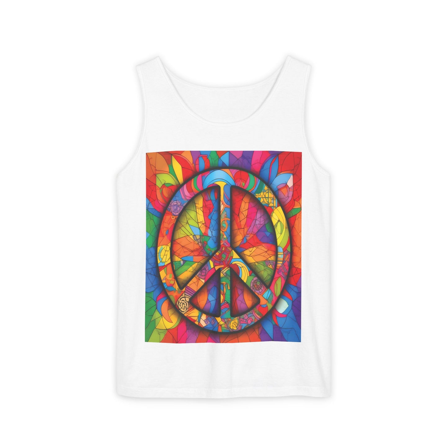 Colorful Peace Sign Tank Top